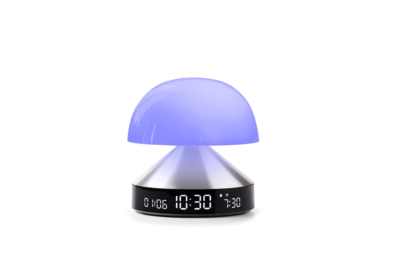 Lexon MINA Sunrise Rechargeable Portable LED Lamp with Alarm Clock