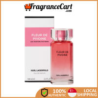 Karl Lagerfeld Fleur De Pivione EDP for Women (100ml) [Brand New 100% Authentic Perfume FragranceCart] Eau de Parfum Woman Coral Pink KL