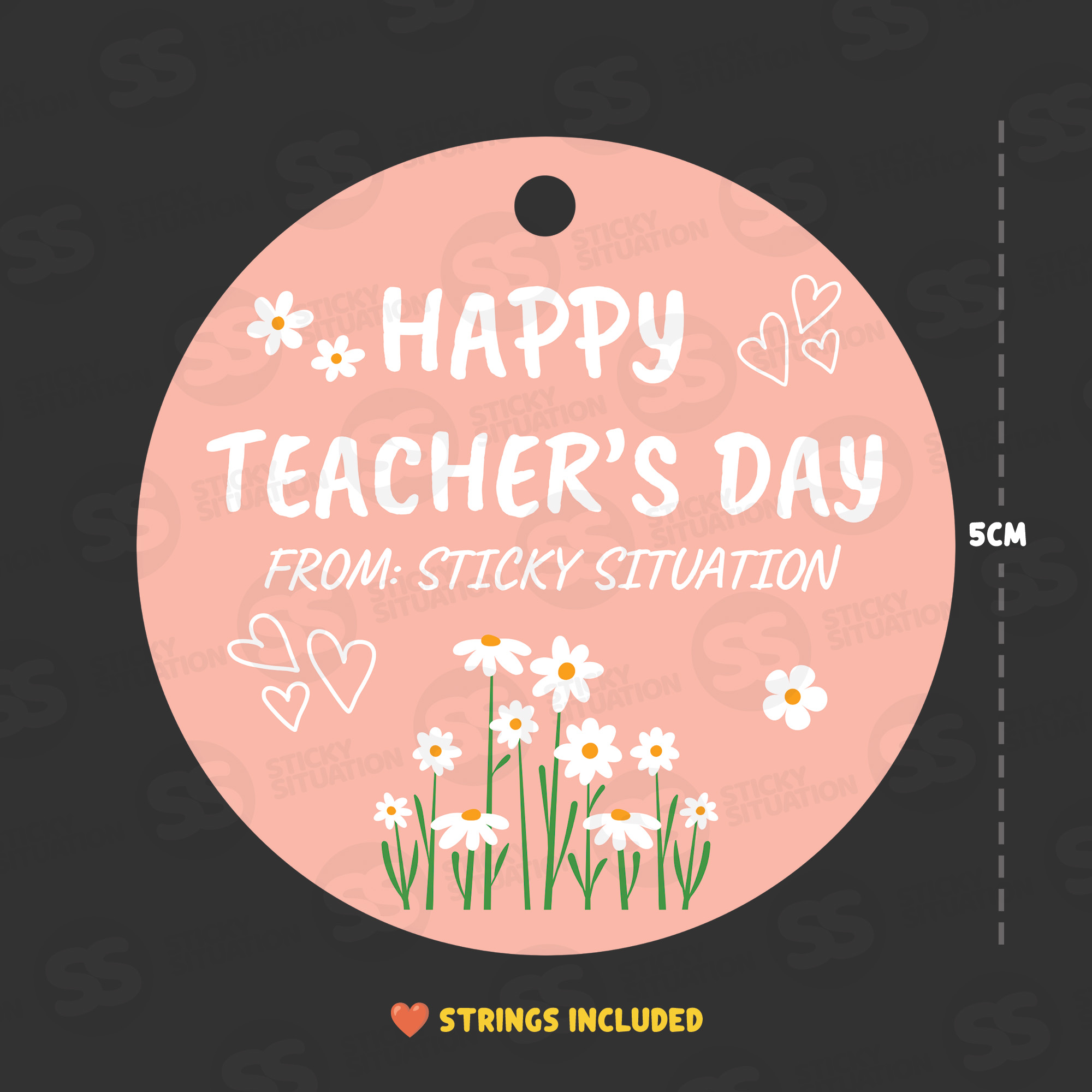 Personalized Teachers Day Gift Tags – Customized for Goodie Bags – Teacher Gift