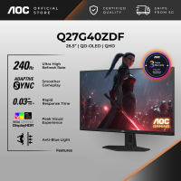 AOC Q27G40ZDF 26.5″ 240Hz 0.03ms QD-OLED Gaming Monitor
