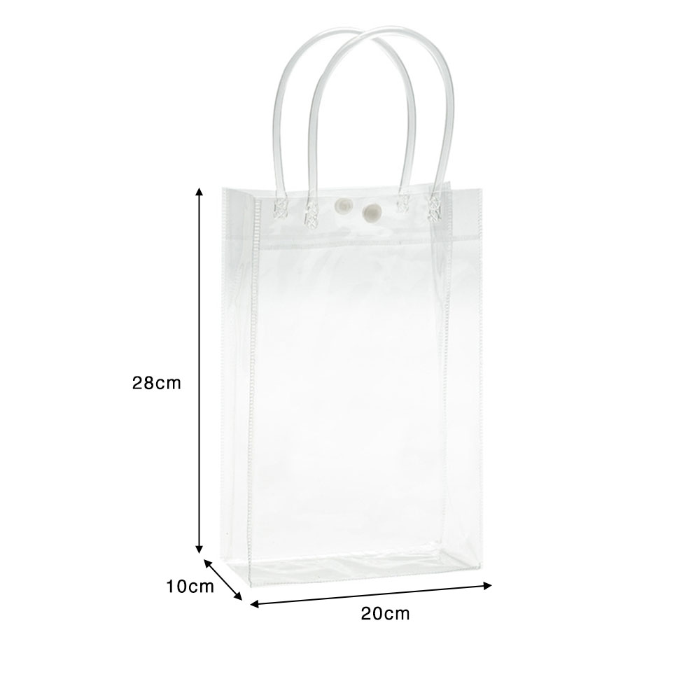 (ONES) AURELIE Transparent Clear PVC Shopping Bag - Gift Bag / Tote / Present / Packing