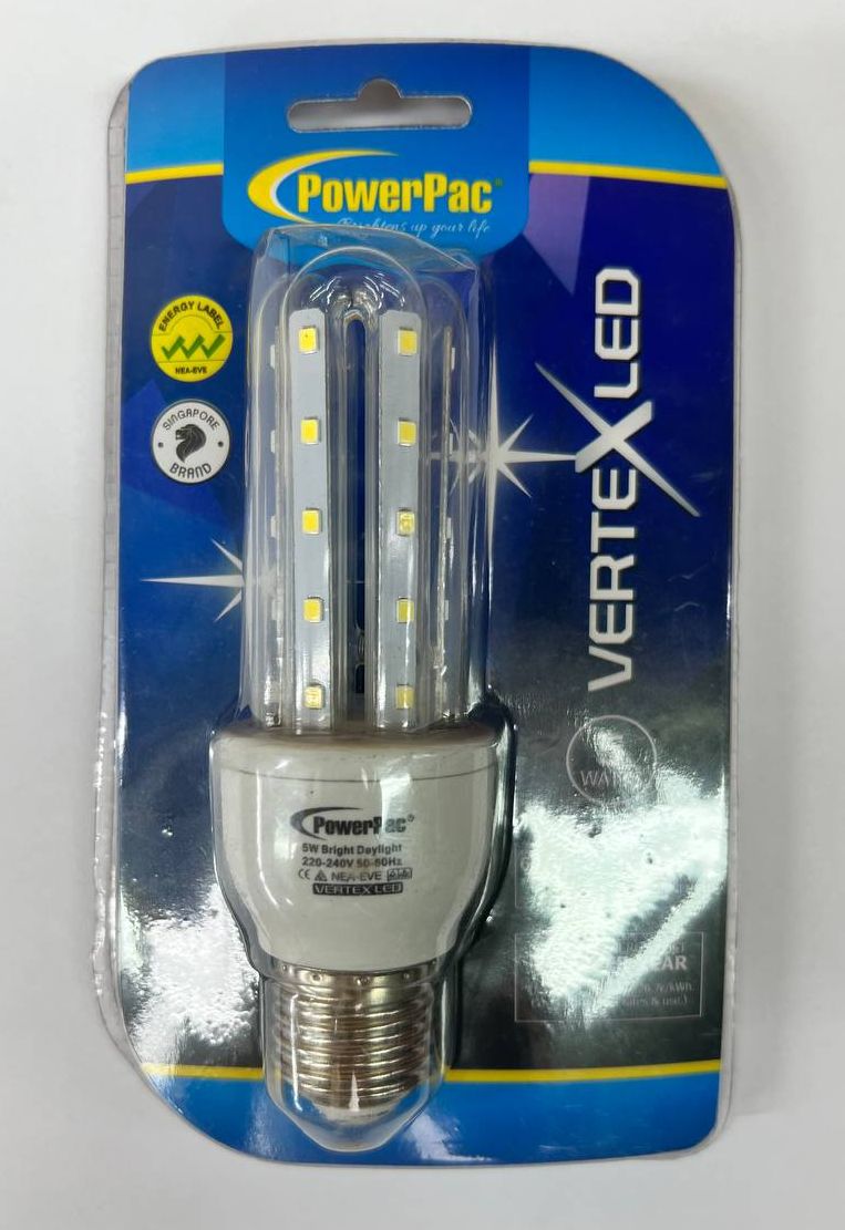 PowerPac LED Bulb LED Light 5W E27 Daylight (PP6515)