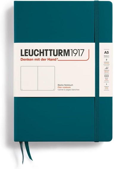 Leuchtturm1917 Hardcover A5 Medium Notebook (Plain)