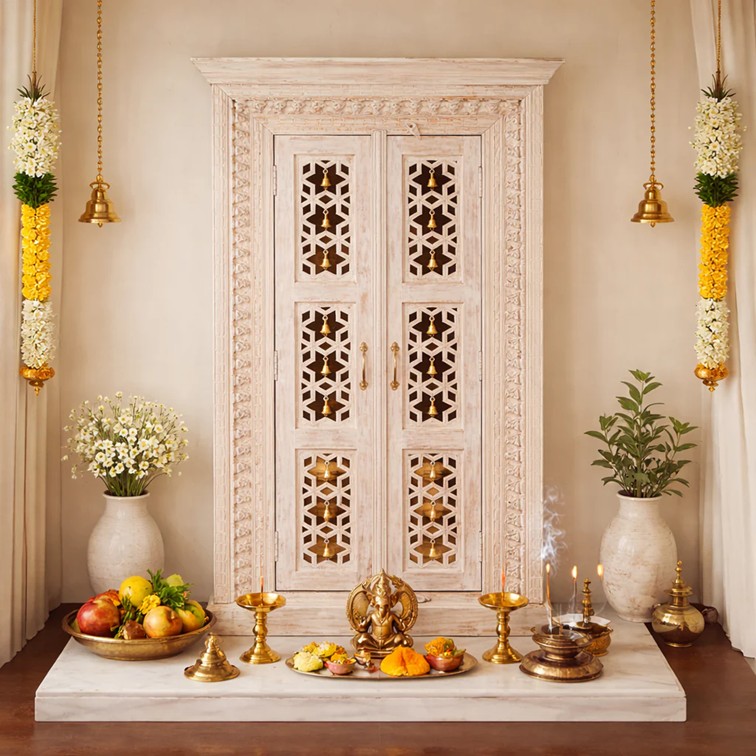 Celson ( SG Seller ) Indira wooden Carved Mandir