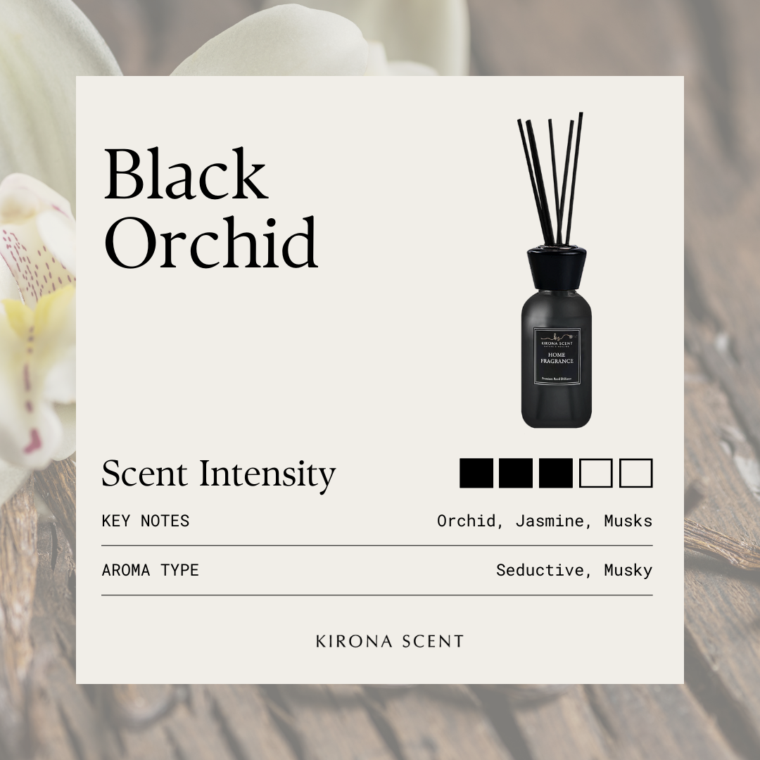 [KIRONA SCENT] (BUY 1 FREE 1) Spa Black Reed Diffuser 110ml | Aromatherapy Home Fragrance & Decor
