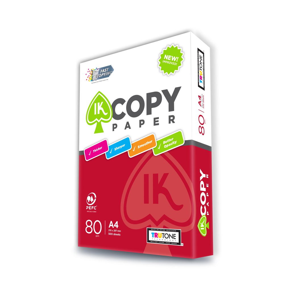 IK Copy Copier Paper A4 80gsm (One Carton)