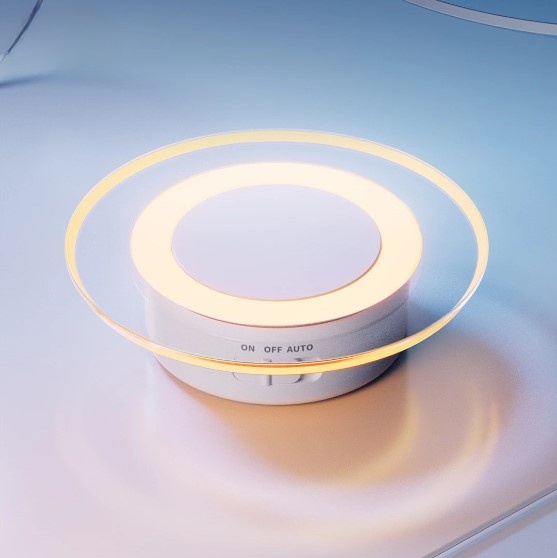 Dycorra LED Designer Motion Sensor Night Light Long Lasting 120 Days USB Rechargeable Wireless Magnetic Wall Lamp Cabinet Bedroom Corridor Wardrobe