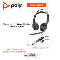 Poly Blackwire 5220 USB & 3.5mm Headset
