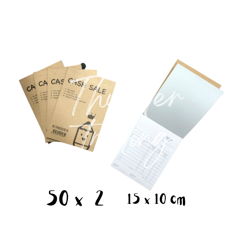 (Bundle of 5 books) Kingdex Invoice Cash Sale KD5659