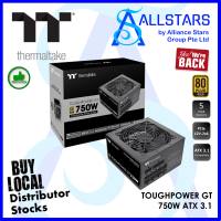 (ALLSTARS: No.1 Shop) Thermaltake TOUGHPOWER GT 750W / Fully Modular / 80 Plus Gold / ATX 3.1 Power Supply (Warranty 5 years)