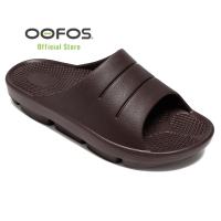 New OOFOS Recovery Footwear Unisex OOahh Slides & Flip-Flops - Black Unisex Womens Slippers - S23175