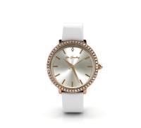 Her Jewellery Roman Watch (White) - Luxury Crystal Embellishments plated with 18K Gold