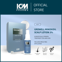 Growell Scalp Lotion Minoxidil 3% 60ml ā Hair Loss Treatment Anti Hair Fall Stimulates Hair Regrowth