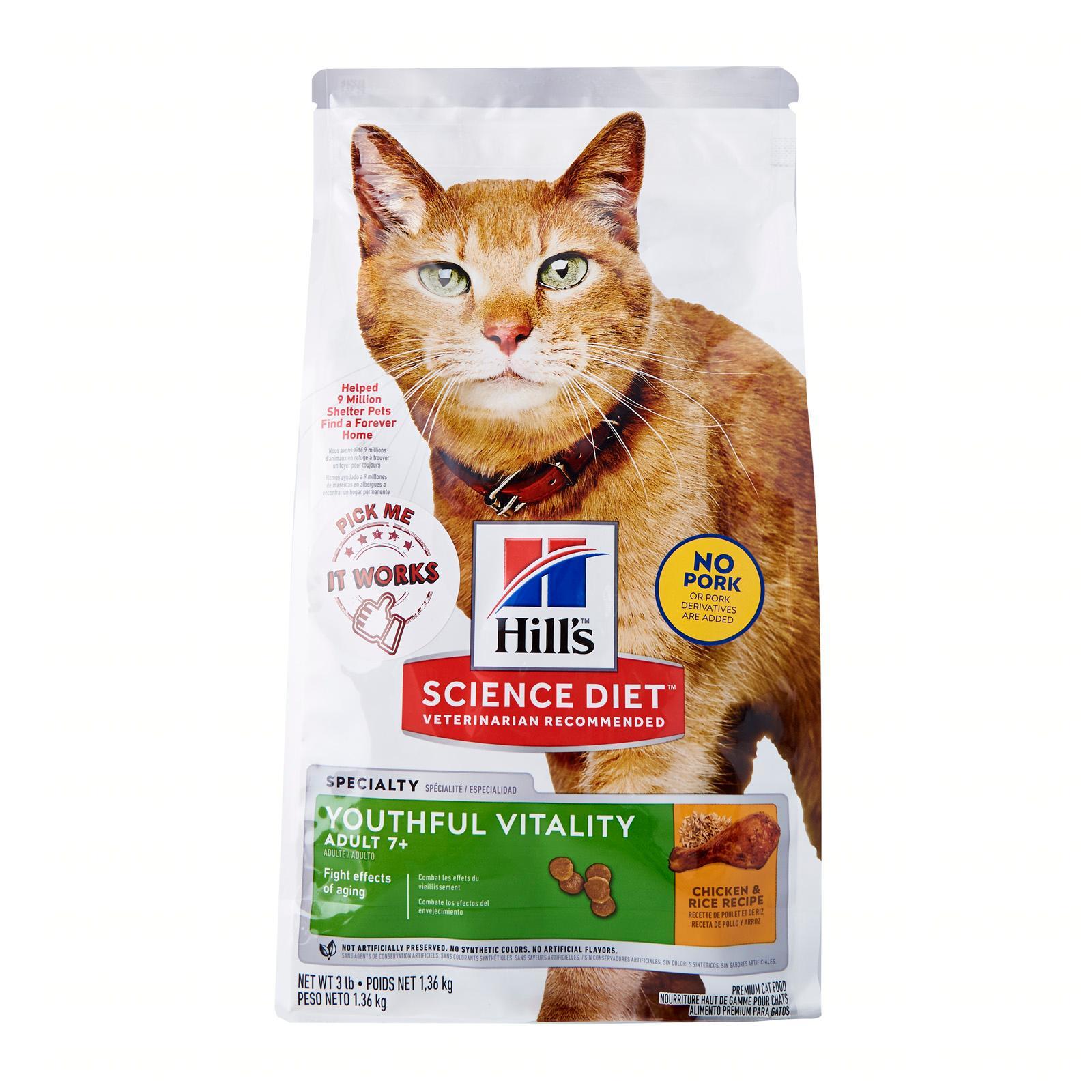 science diet youthful vitality cat food