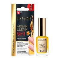 EVELINE Nail Therapy Argan Elixir 8 In 1 Regenerating Oil for Cuticles And Nails - Beauty Language