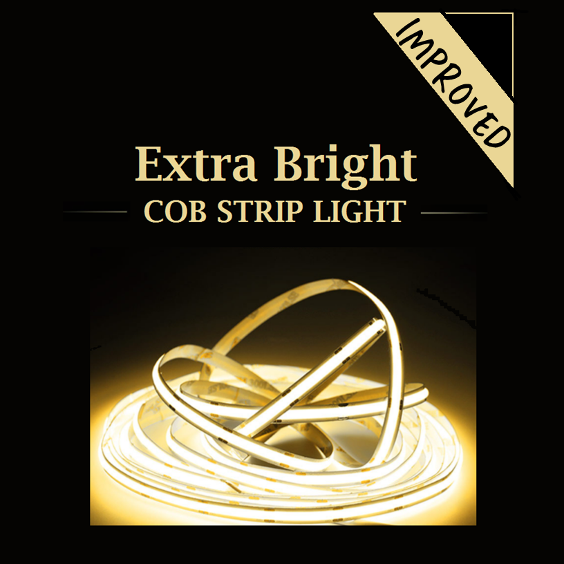 [SG Seller] 24V COB LED Striplight Strip Light 5meters Extra Bright Improved Version GSE 8mm 5mm