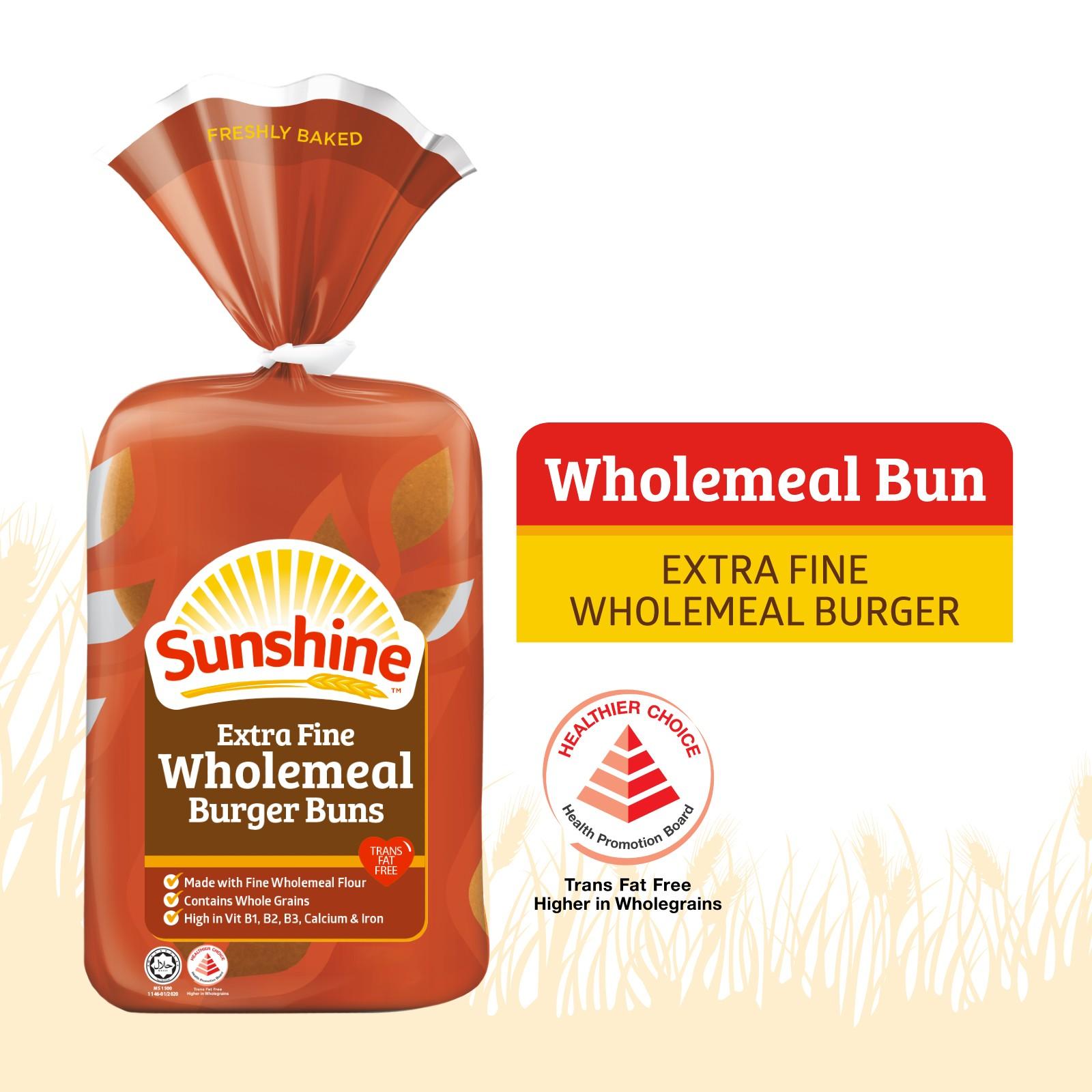 Sunshine Extra Fine Wholemeal Burger Buns Lazada Singapore
