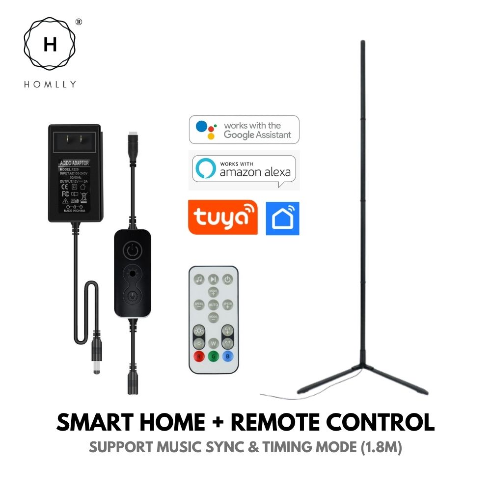 Homlly 300+ Color Changing Mood Lighting Corner Lamp with Bluetooth App and Remote Control