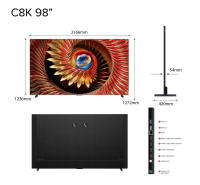 NEW | TCL C8K Premium QD-Mini LED 4k TV | 65 75 85 98 inch | HDR 4500 nits | 144 Hz VRR | 3840 Zones