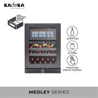 KADEKA KM40WBC Medley Series 25 Bottles and 54 Cans Beverage Wine Chiller