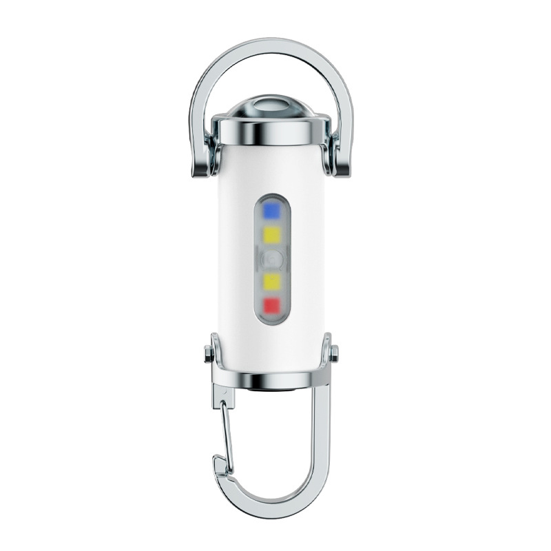 3-In-1 Mini Portable Flashlight SOS Emergency Light Rechargeable Multi-Functional Keychain Light Waterproof Outdoor Lamp