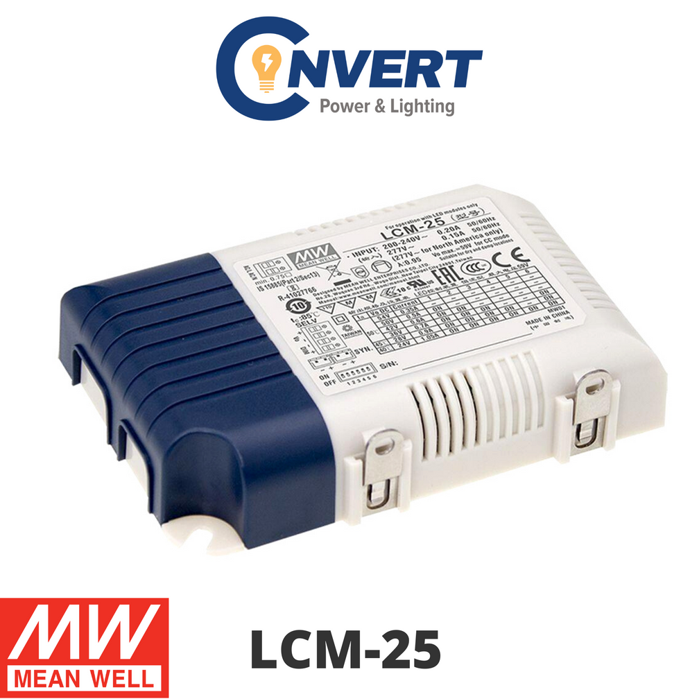 MEAN WELL LCM Series LCM-25 Dimming Constant Current LED Driver for Light/Lamp/LED Strip