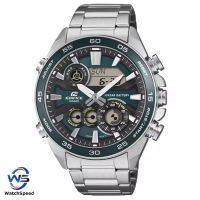 Casio Edifice ERA-130D-3 ERA-130D-3A Racing Ana-Digi Chronograph Mid-Sized Emerald Green & Steel Edition Watch