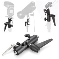 H Type Camera Flash Speedlite Mount Swivel Light Stand Bracket Umbrella Holder Flashes LED Light