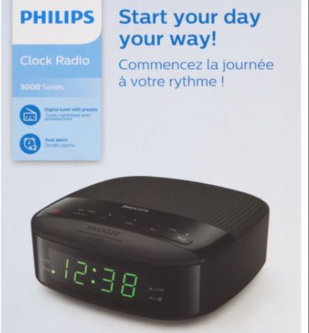 Philips TAR3205/12 FM Radio Digital Alarm Clock