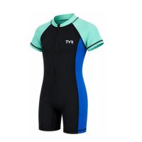 TYR Solid Junior Short Sleeve Suit For Swimming