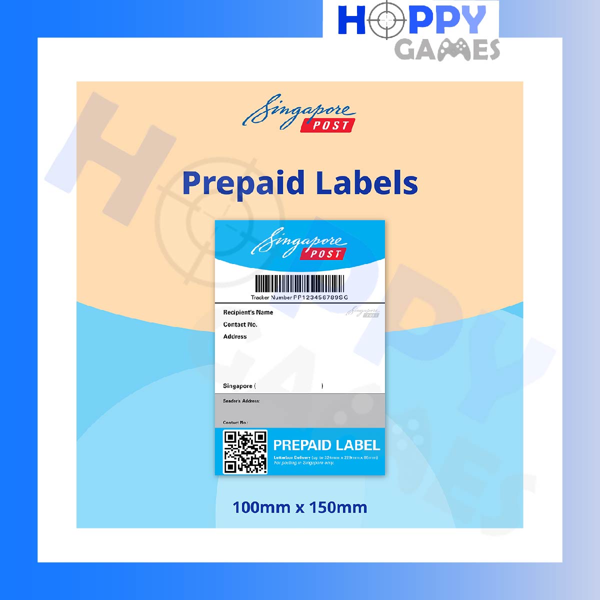 Singapore Post Trackable Letterbox Prepaid Labels | Tracked Prepaid Label | Singpost Smartpac