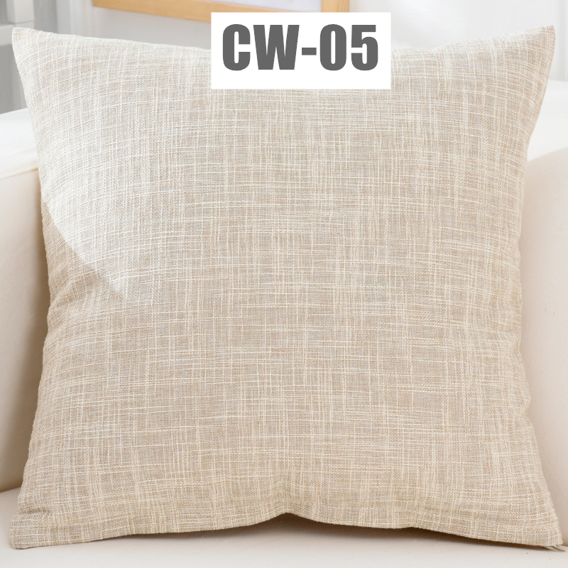 SG Seller Cushion Cover Pillow Cover Heavy Lined Linen Style 30x50cm 40x40cm 45x45cm 50x50cm 55x55cm