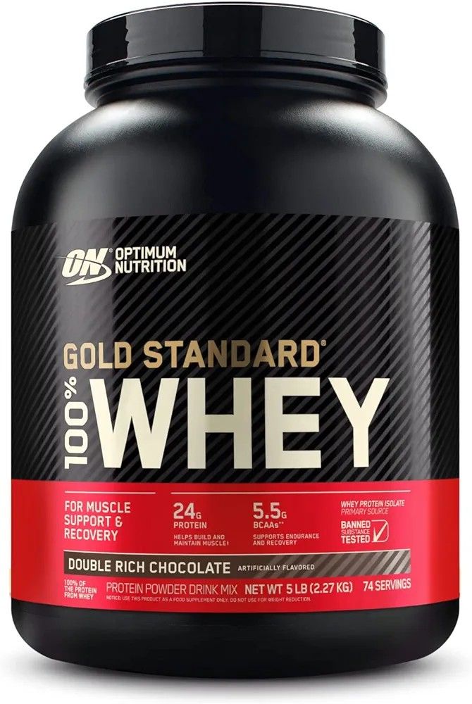 Optimum Nutrition Gold Standard 100% Whey Protein Powder 5 lbs (2.27 kg)
