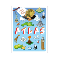Lift The Flaps World Atlas Book For Kids To Learn About Continents & Countries