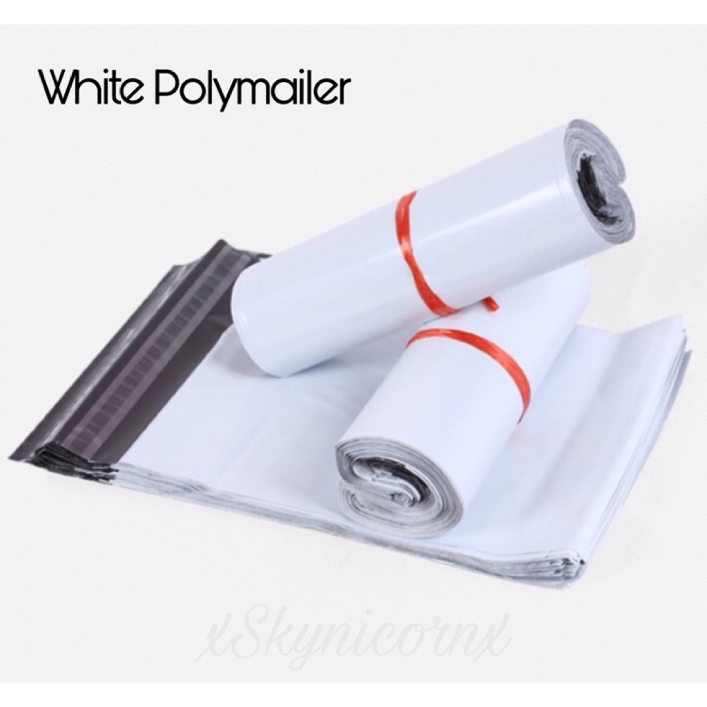 White Polymailer White Poly Mailer Bags 100pc