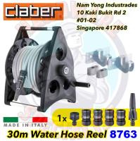 Claber 8945 ∅1/2 Inch Water Hose Reel Kiros Kit [20m/30m] [Gardening Car Washing] [Made In Italy]