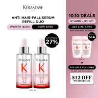 [10.10 EXCLUSIVE FROM 9TH OCT 8PM] Kerastase Genesis Hair Serum For Weakend Hair Duo Set (Serum 90ml + Serum 90ml)