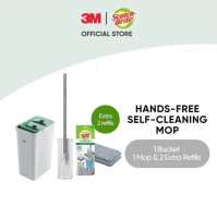 3M™ Scotch-Brite™ Hands-Free Mop with Compact Bucket 1 pc/pack For cleaning home floor easily & handsfree