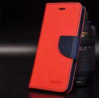 (Red) Samsung Galaxy Note 10+ / Note 10 Plus Mercury Fancy Diary Flip Leather Case