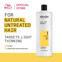 Nioxin System 1 Shampoo 1000ml For Natural Hair With Light Thinning