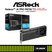 ASRock AMD Radeon AI PRO R9700 Creator 32GB - R9700 CT 32G (3Yrs ASRock Warranty)