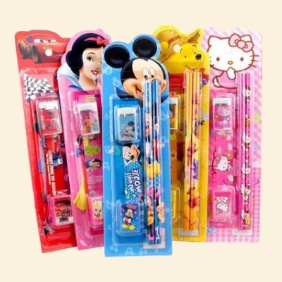 🌈5pcs Pencil Set Children Stationery Kids Goodie Bag Goodie Bags For Kids