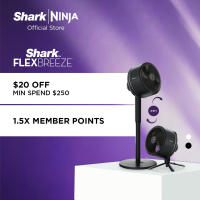 Shark FlexBreeze Cordless & Portable Fan Indoor & Outdoor Stand Fan & Pedestal Tabletop Black / White - FA221