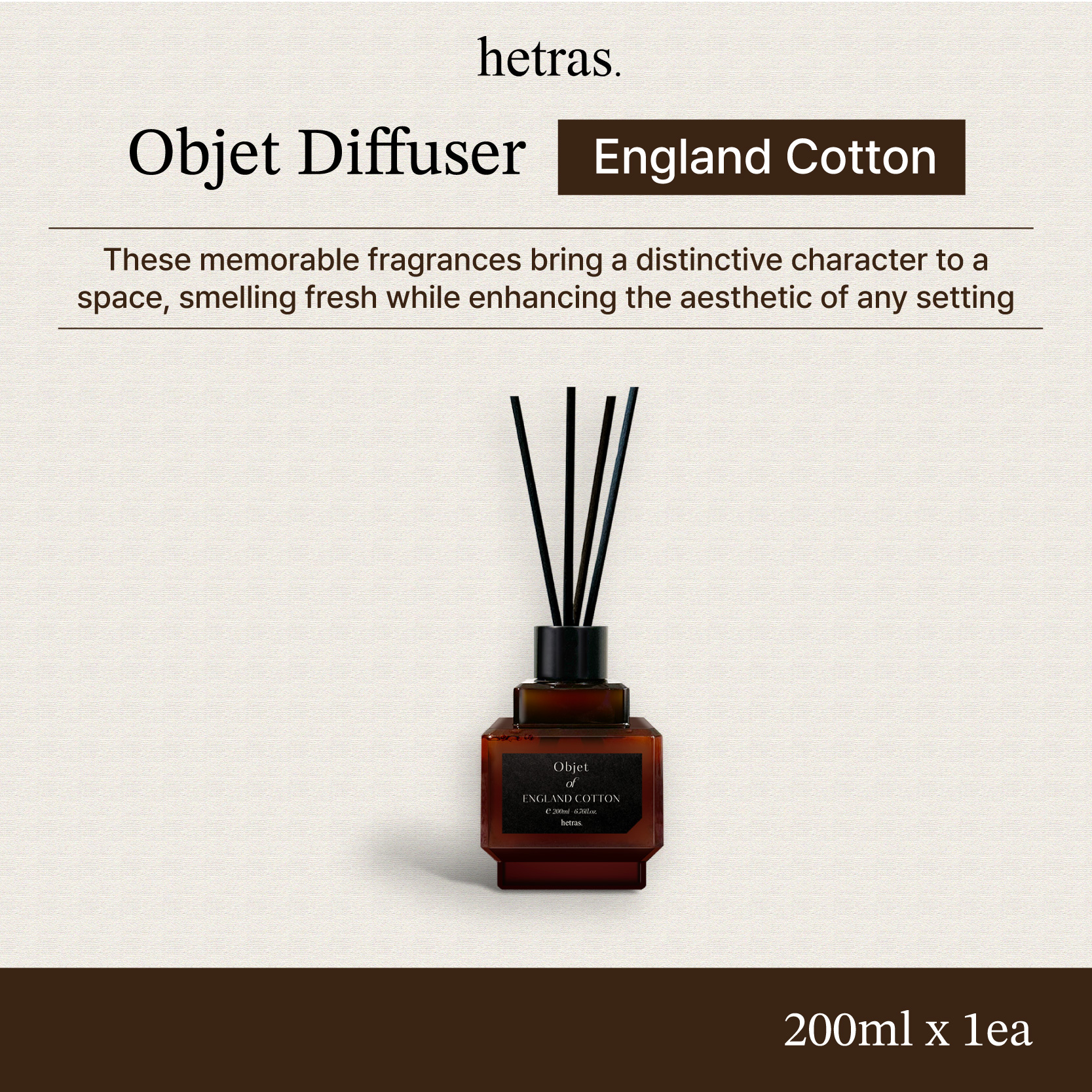 Hetras Objet Diffuser 200ML*1EA