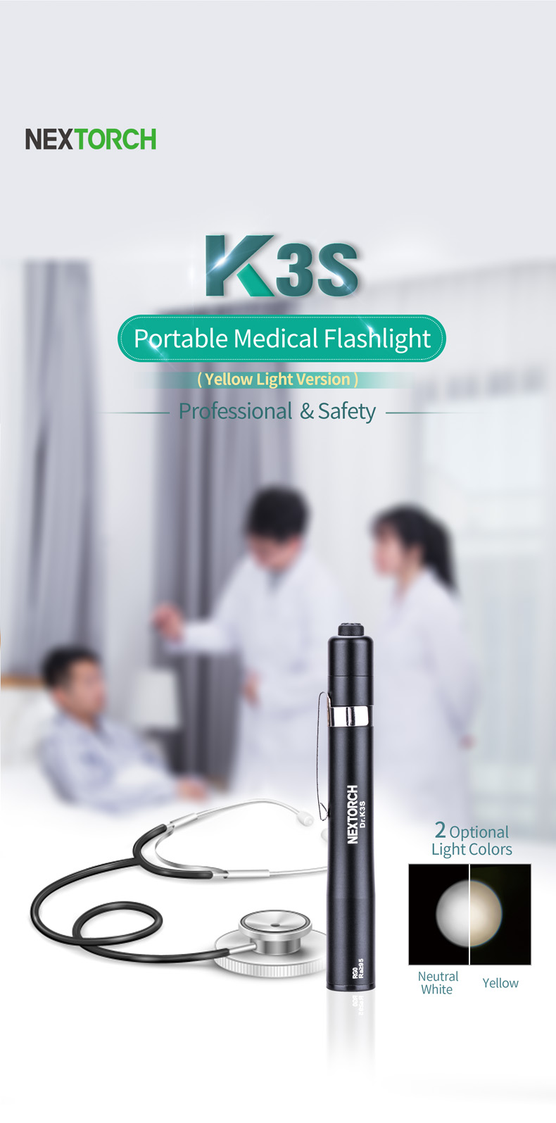 Nextorch K3S Medical Flashlight