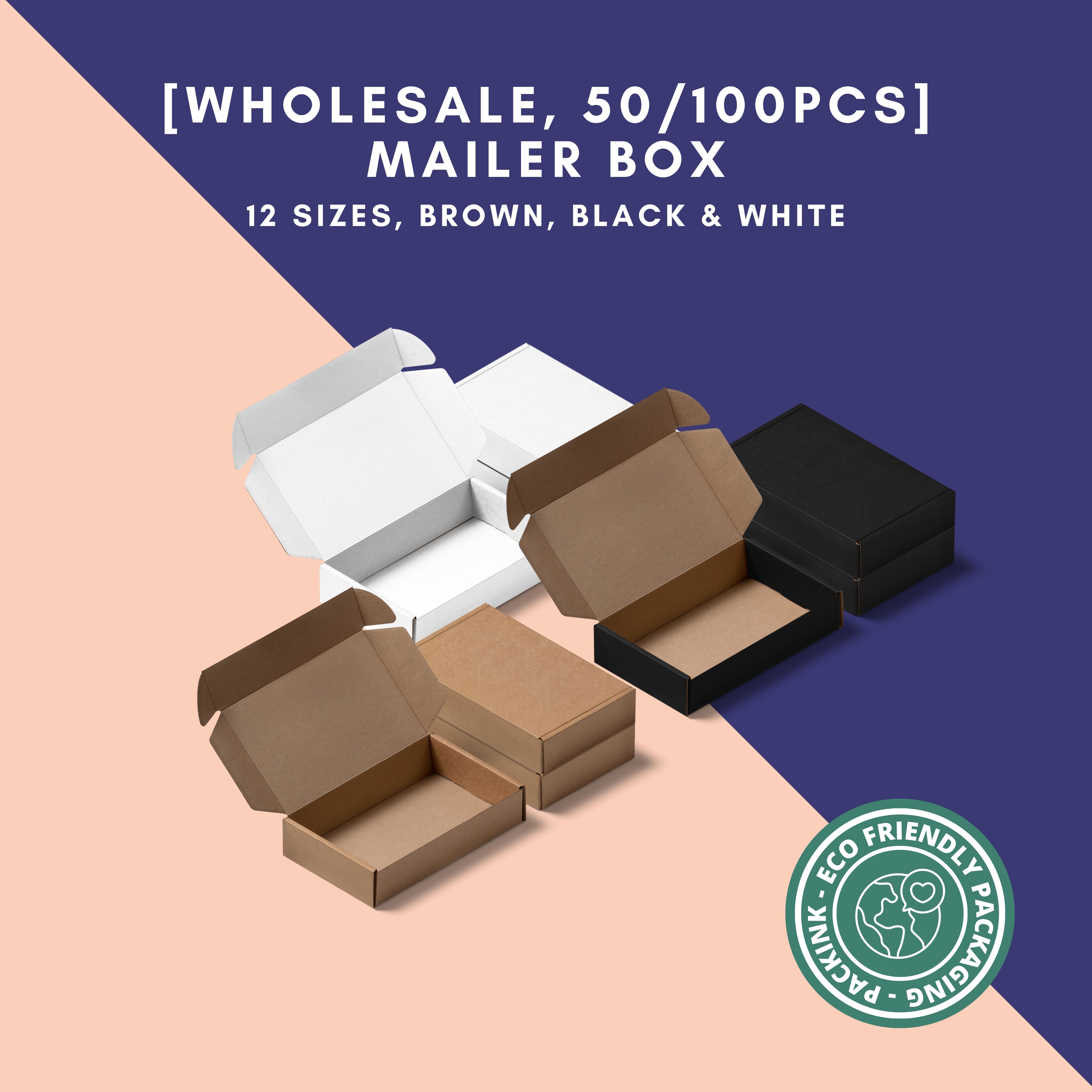 [WHOLESALE Carton 100pcs] Mailer Box | Carton Box | Ecommerce Box | Courier Box | Carton Mailer Box | Carton Box | Packaging | Ecommerce Business | Pizza Box | Eco Friendly Pizza Box | Carton Box | Kraft Paper Packaging Box | Kraft box | Paper Box | Part