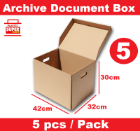 【Storage Document Box】5pcs  Arch File Box Filing Financial Lever Paper Storage  Carton Box  Organizer Archive A4 S Binder Folder Files  Accounts Storage Moving Mover Box Office House Renovation