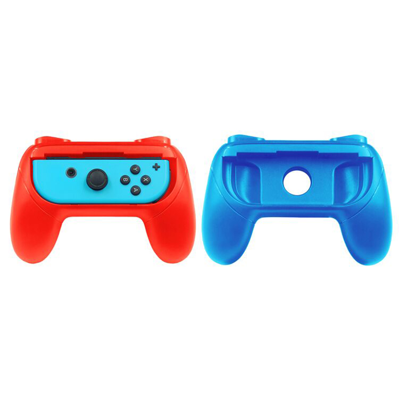 Grips for Nintendo Switch Joy-Con Wear-resistant Handle Kit for Switch Joy Cons Controller 2 Pack(Blue and Red)