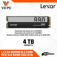 Lexar NM790 / NM990 1TB or 2TB or 4TB SSD M.2 2280 PCIe Gen4 // GEN5 NVMe 1.4 Internal SSD Internal Solid State Drive for PS5 PC Laptop Gamers Professionals