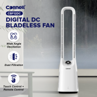 Cornell Bladeless Tower Fan 45W BLDC Motor 12 Speeds